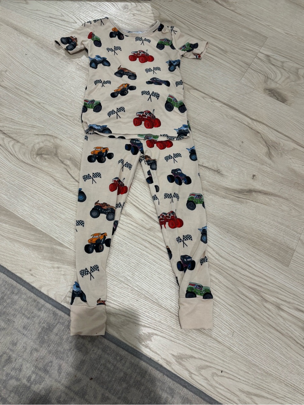 2T monster truck pajamas